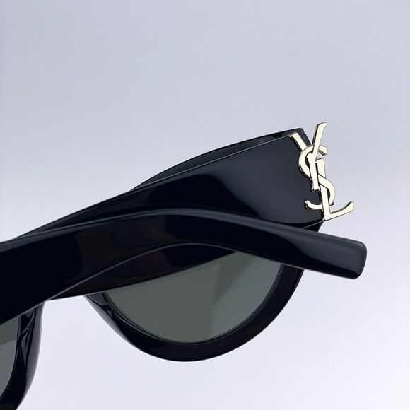 Saint Laurent SLM94 001 BRAND NEW Sunglasses Black Grey Cat Eye Women main image 11